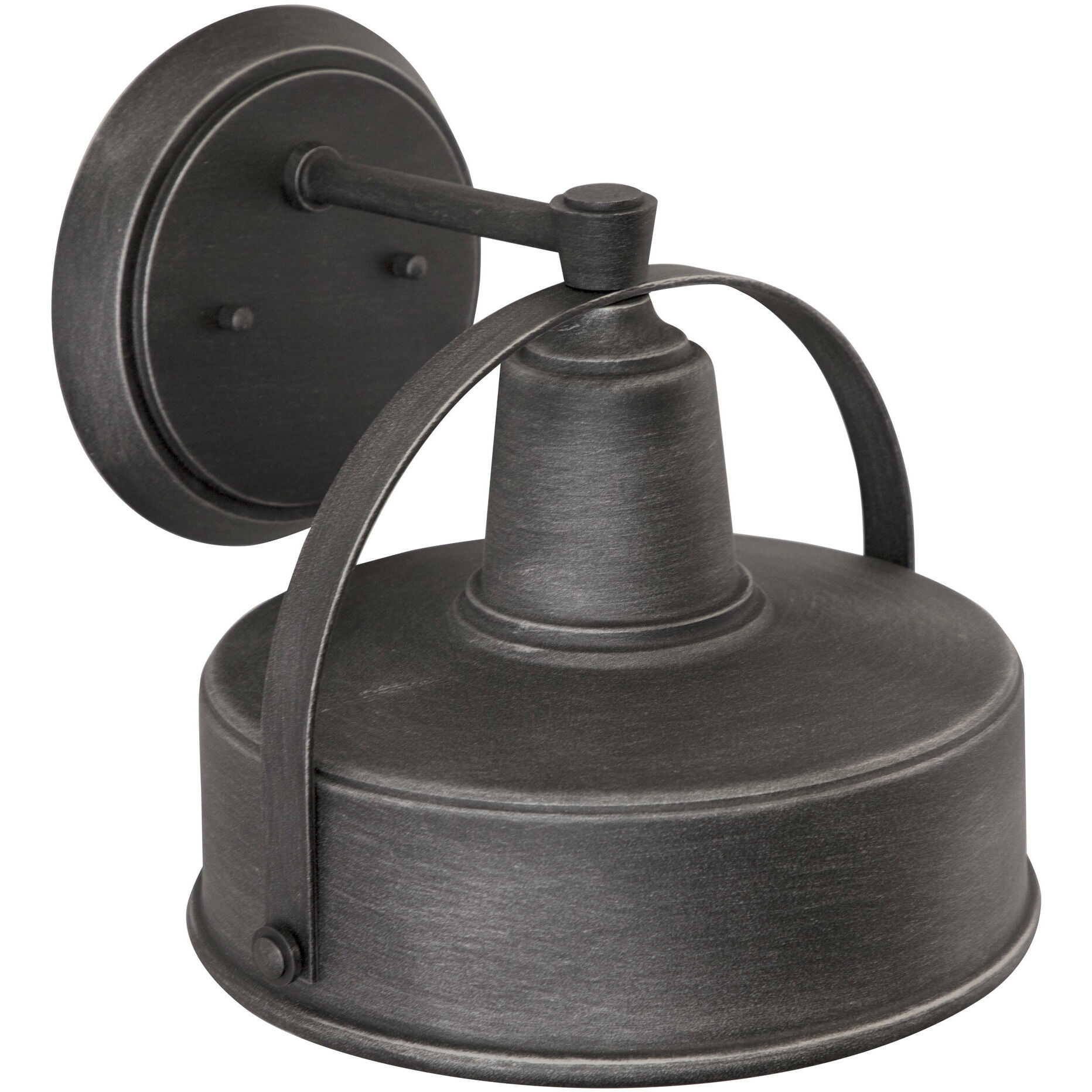 Portland 1 Light 10 inch Weathered Pewter Outdoor Wall Lantern